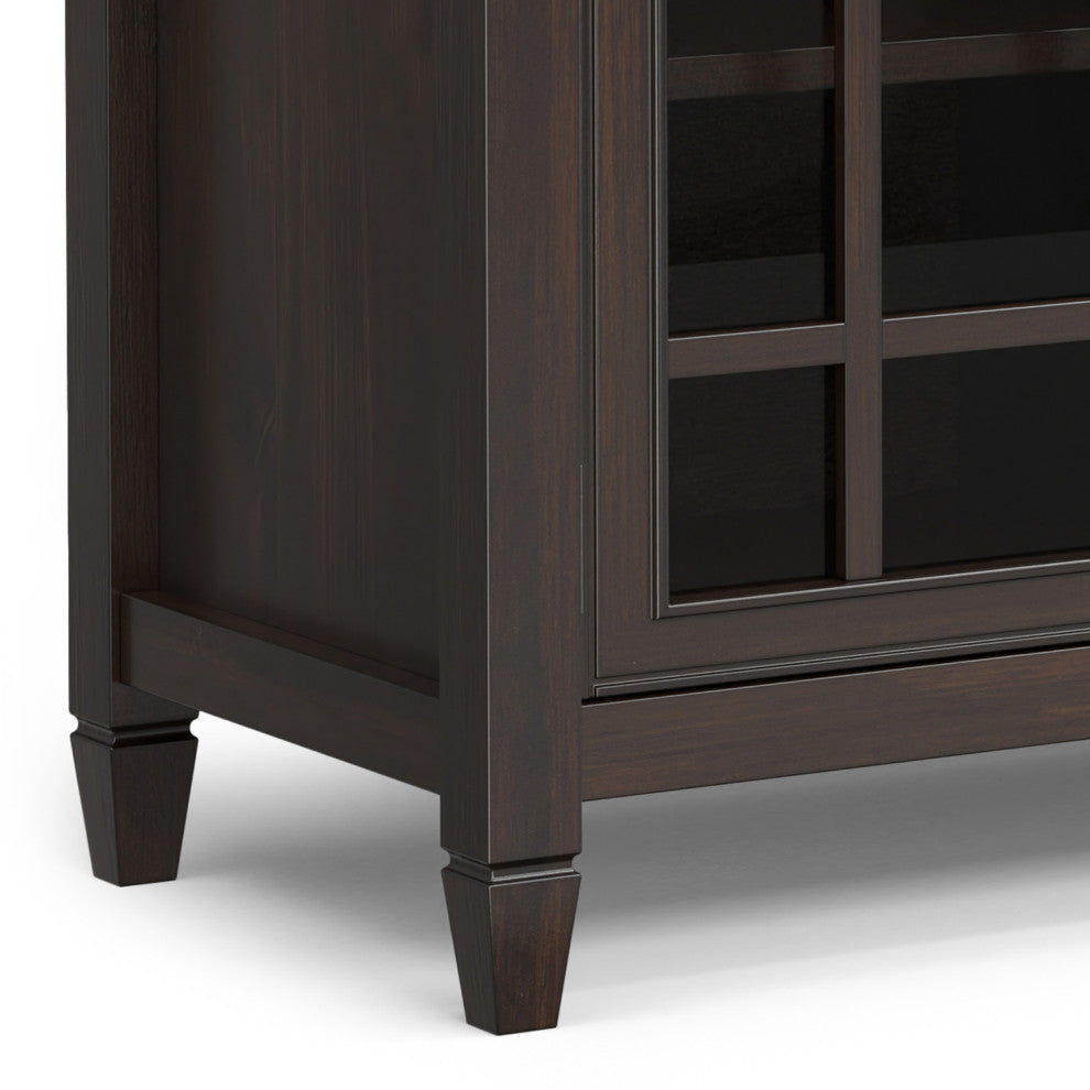 Connaught Solid Wood Sideboard Buffet, Chestnut Brown