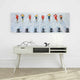 Race of 10 Meters Print on Wrapped Canvas