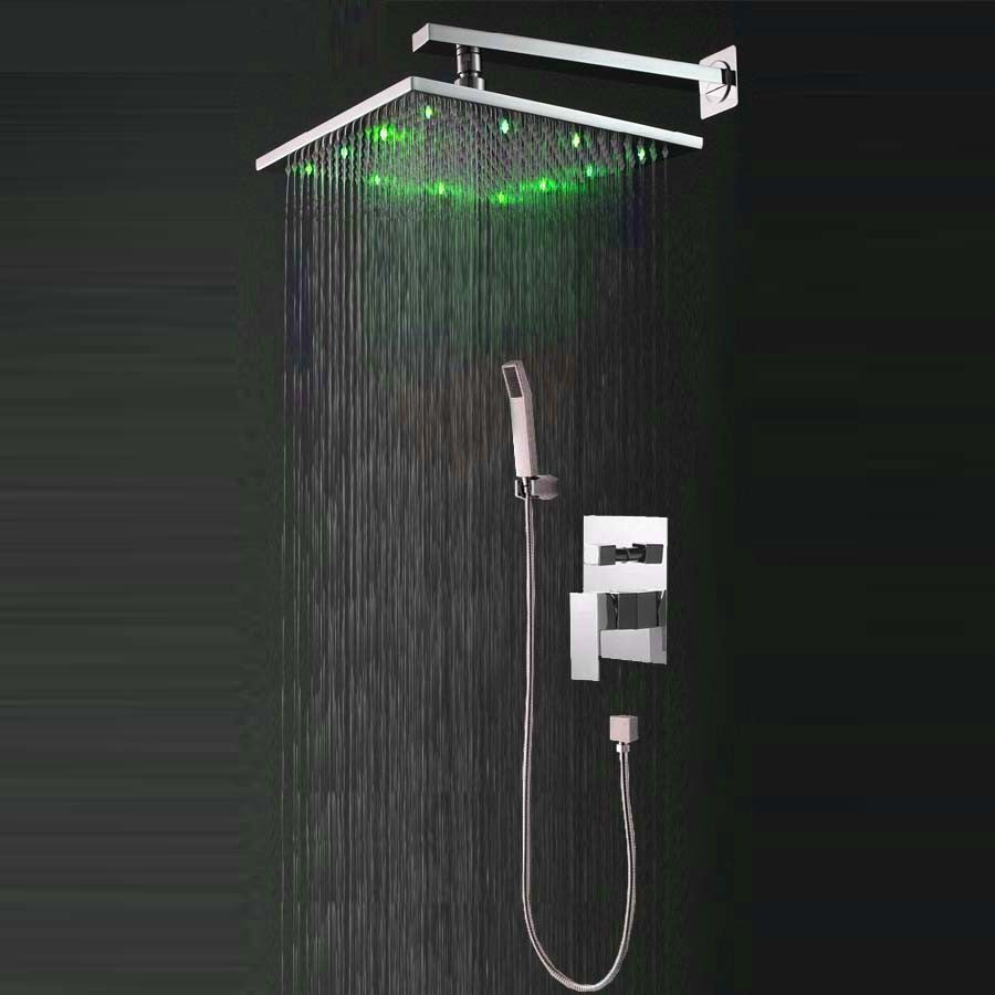 Fontana Monro LED Shower Set, LED Shower Head, Multilevel Mixer