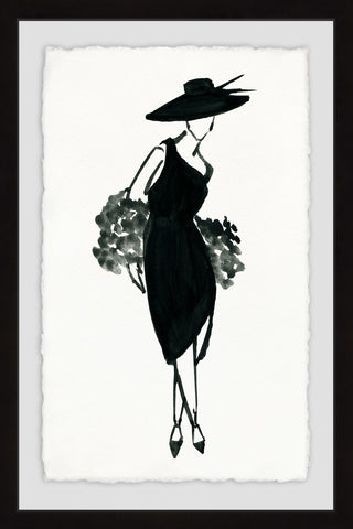"Perfect in Black" Framed Painting Print, 24"x36"