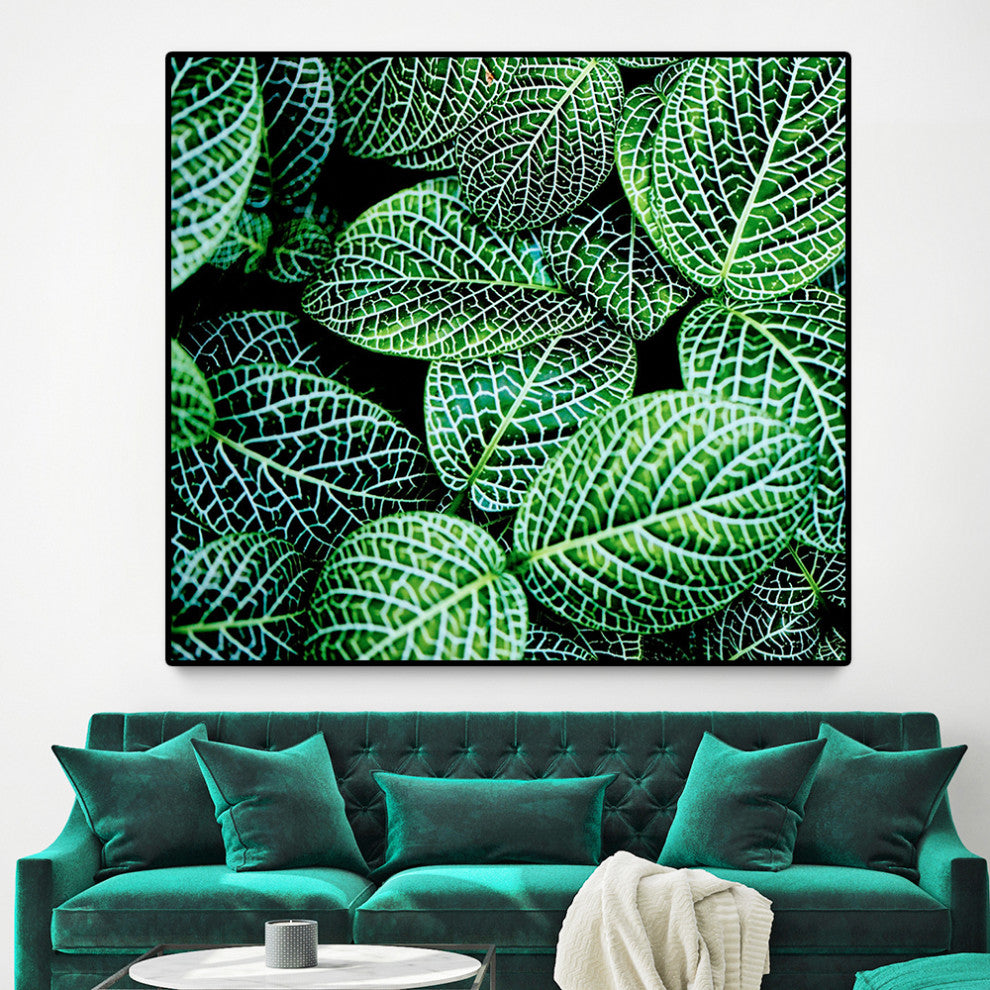 "Leaf IX" Oversized Framed Canvas, 45. x 45"