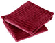 Pleated Velvet Pillow Covers, Set of 2, Garnet, 14"x26"