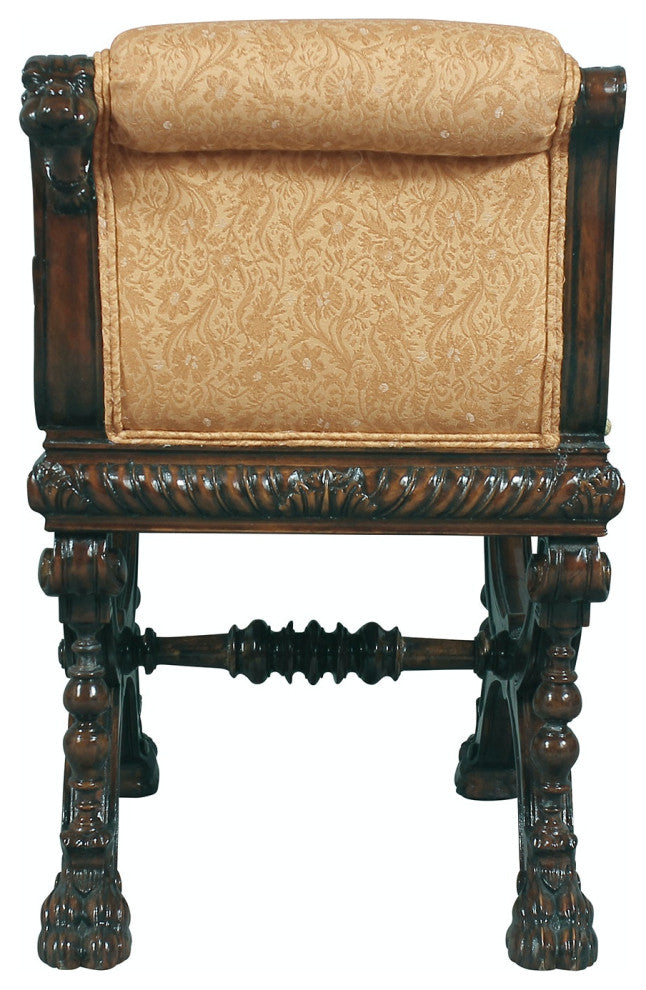 Double Griffin Colonnade Bench