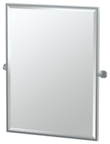 Latitude II 32.5" Framed Rectangle Mirror, Chrome