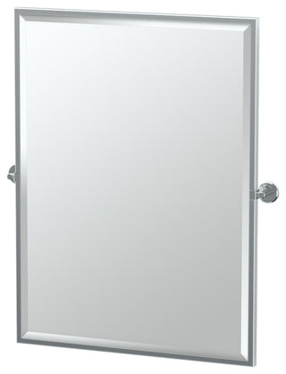 Latitude II 32.5" Framed Rectangle Mirror, Chrome