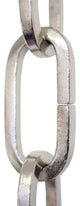 Iron Standard Link Chandelier Chain, 2 Sizes, Polished Nickel, U50