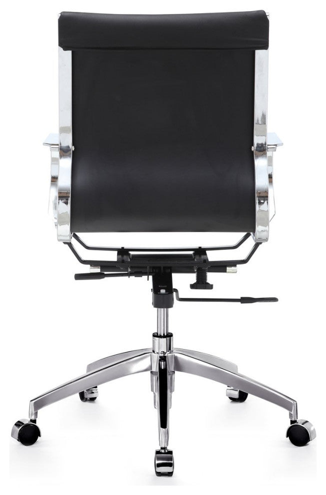Devin Mid-Back Office Chair, Black