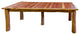 Red Cedar Log Extension Dining Table, 4-Leaf 42" X 90"