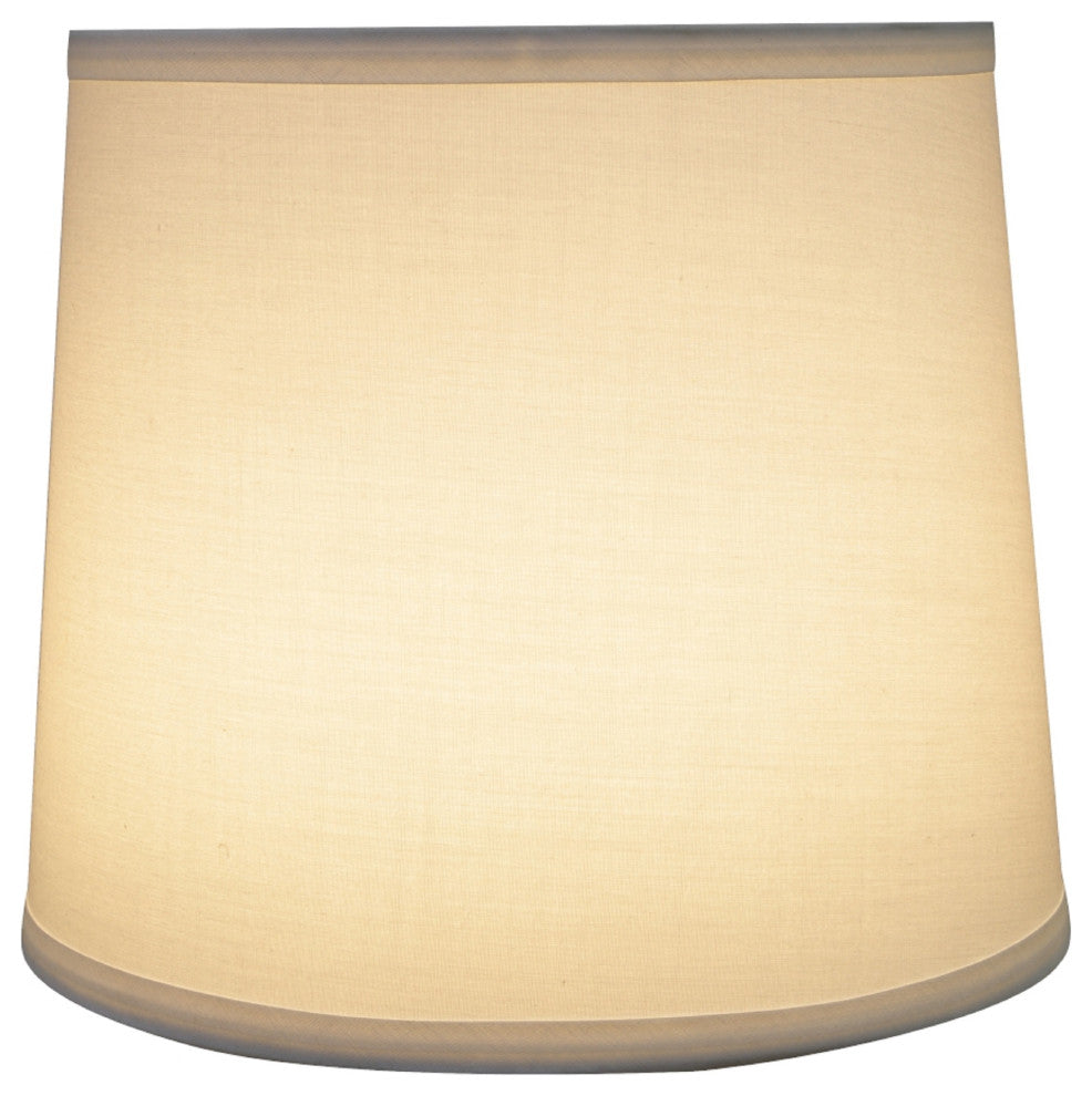32741 Hardback Empire Shaped Spider Lamp Shade, Off White, 9"x10 1/2"x9"