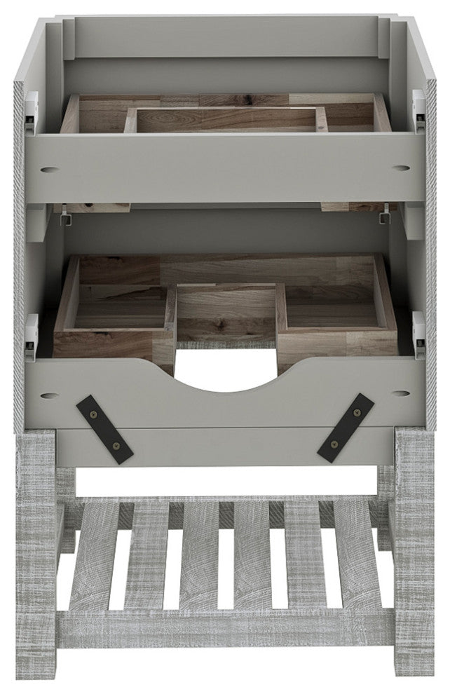 Fresca Formosa Floor Standing Open Bottom Modern Bathroom Cabinet, Sage Gray, 23", Cabinet Only