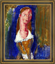Alfred Henry Maurer Portrait of a Girl - 20" x 25" Framed Premium Canvas Print