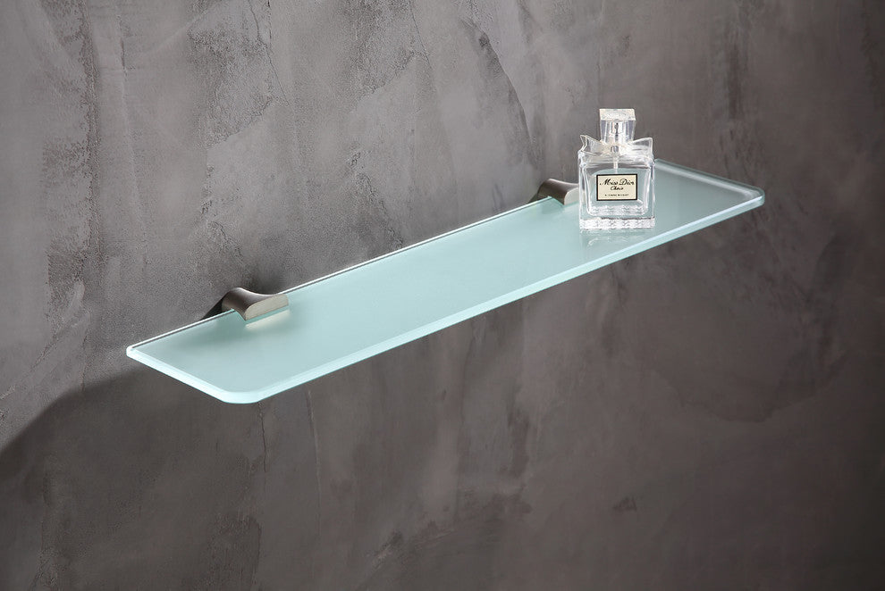 Essence Series Glass Shelf In Brushed Nickel