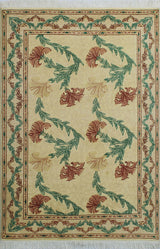 Pak-Persian Carnation Beige Rug, 4'7x6'7