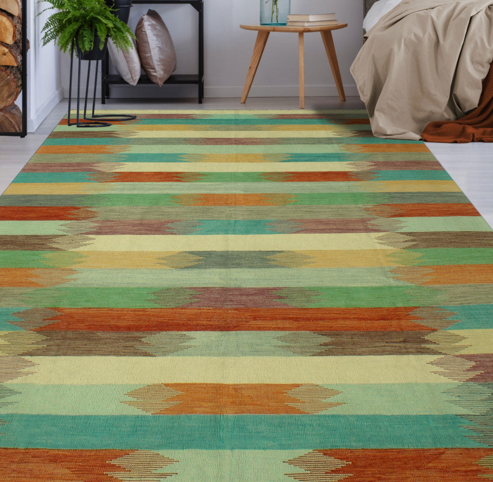 Winchester Kilim Rezzan Red/Beige Rug, 8'6x11'6