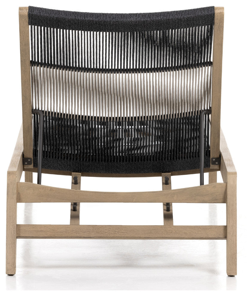 Julian Outdoor Chaise Lounge-Brown