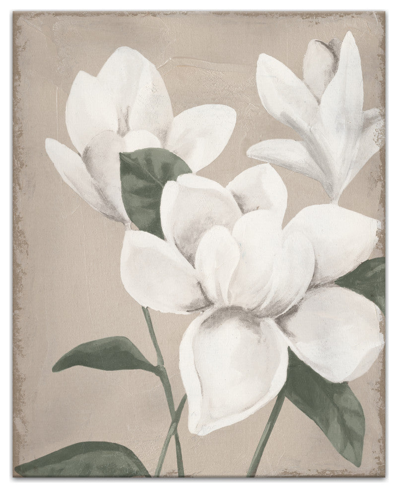 Magnolia Flowers 24"x30" Canvas Wall Art