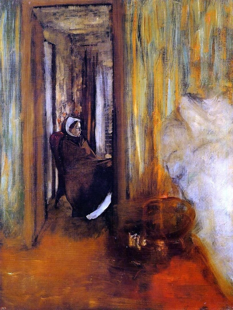 Edgar Degas The Nurse, 21"x28" Wall Decal