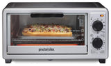 4 Slice Countertop Toaster Oven, Multi-Function with Bake, Toast and Broiler
