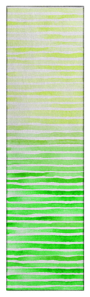 Indoor/Outdoor Seabreeze SZ8 Cactus Machine Washable 2'3" x 7'6" Runner Rug
