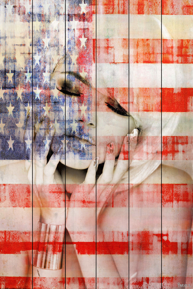 "State Dreams" Print on White Wood, 40"x60"
