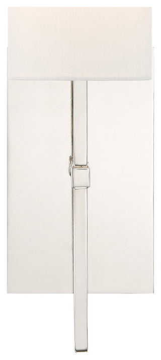 CRYSTORAMA VER-241-PN Veronica 1 Light Polished Nickel Sconce