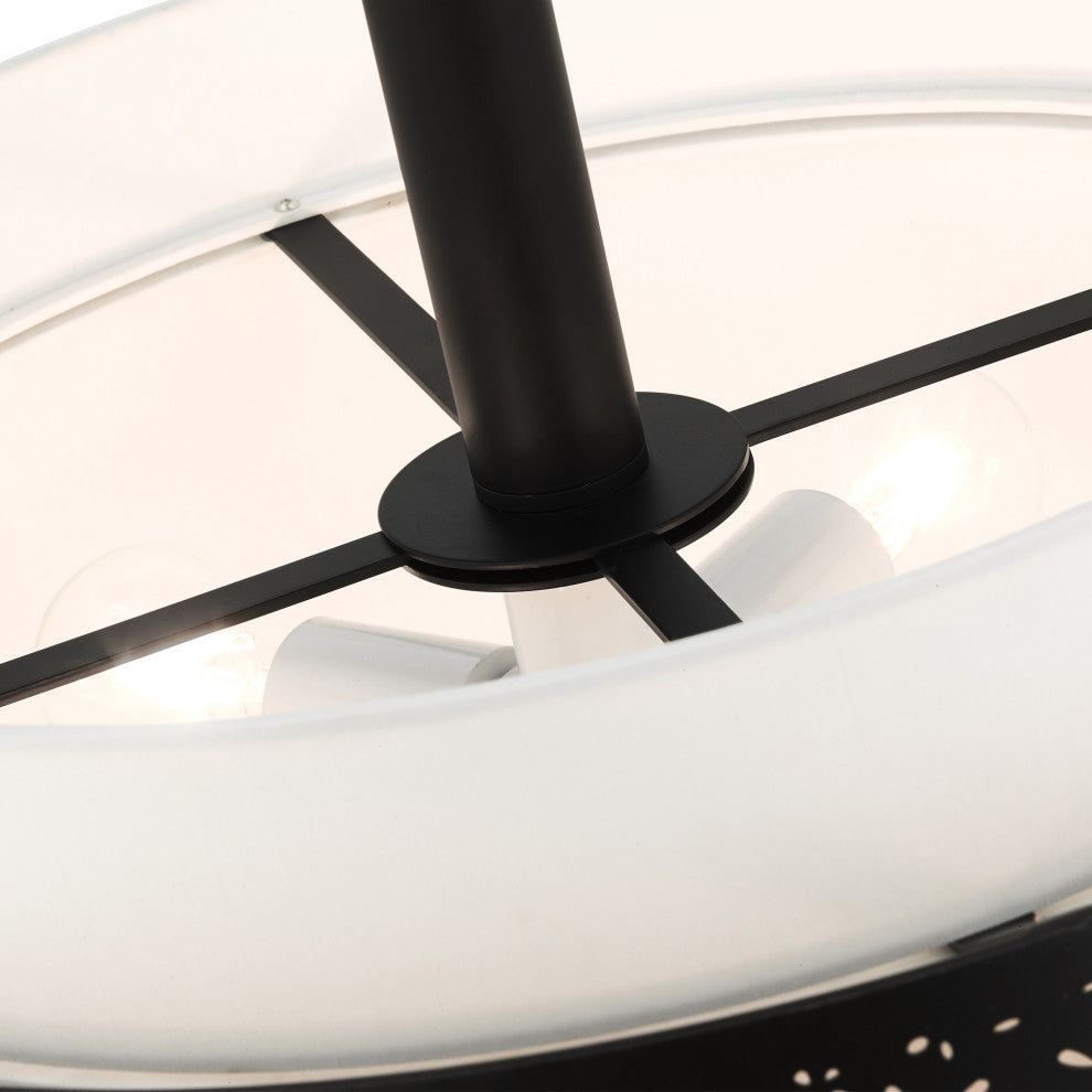 Black Stylish, Transitional, Intricate, Urban Chandelier