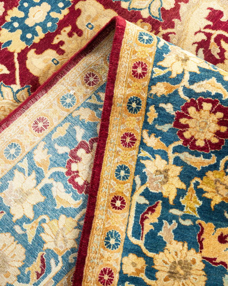 Alayna, One-of-a-Kind Hand-Knotted Area Rug Red, 6'1"x9'1"