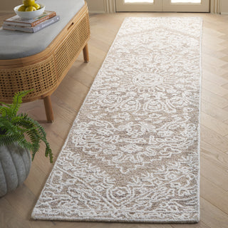 Safavieh Couture Ebony Collection EBN211 Rug, Ivory/Brown, 2'3"x9'