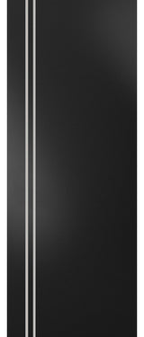 Slab Barn Door Panel 32 x 80 | Planum 0310 Matte Black with  | Sturdy Finished