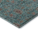 Premium Machine Washable Mayfield AMF660 Teal 8' x 10' Rug