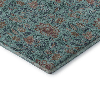 Premium Machine Washable Mayfield AMF660 Teal 8' x 10' Rug