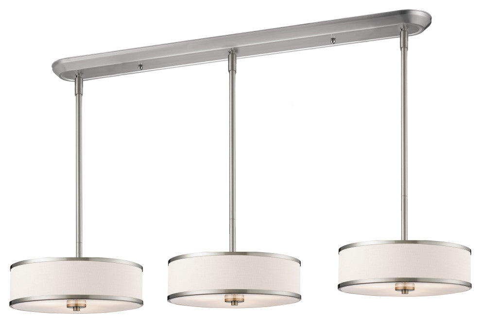 Zlite 183-16-3 9-Light Island/Billiard, White Linen