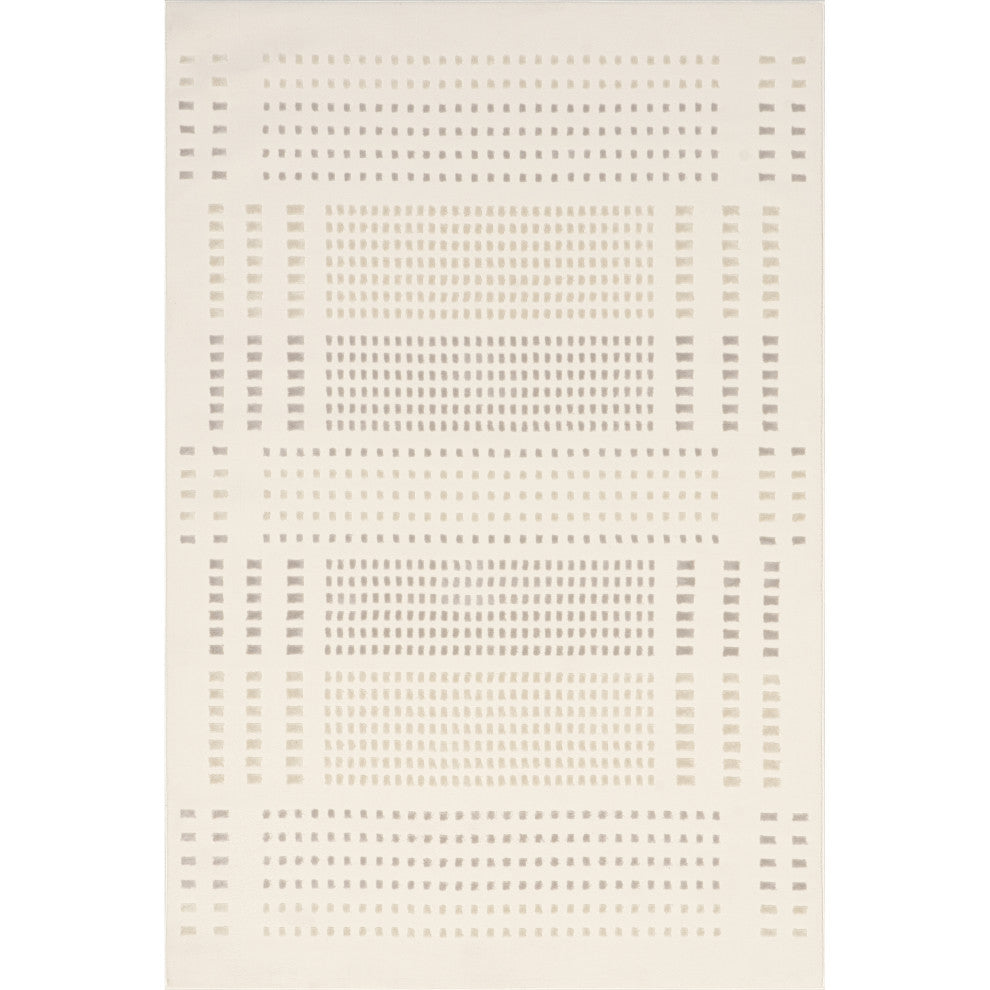 Nuloom Rowyn Geometric Washable Rug, Cream 2' x 3'