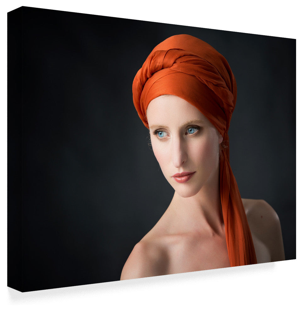 Ross Oscar 'The Girl With The Orange Shawl' Canvas Art, 24"x18"