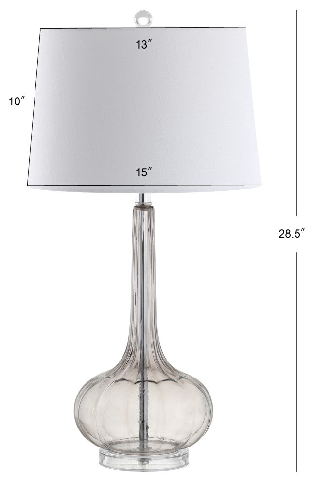 Bette 28.5" Glass Teardrop Table Lamp, Set of 2