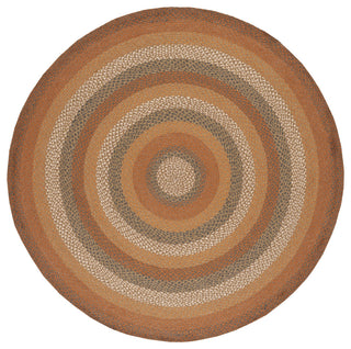 Safavieh Cape Cod Collection BRD652A Rug, Ivory/Green, 6' X 6' Round