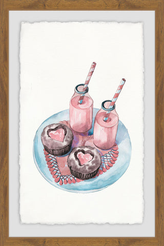 "Pink Sweets" Framed Painting Print, 16"x24"