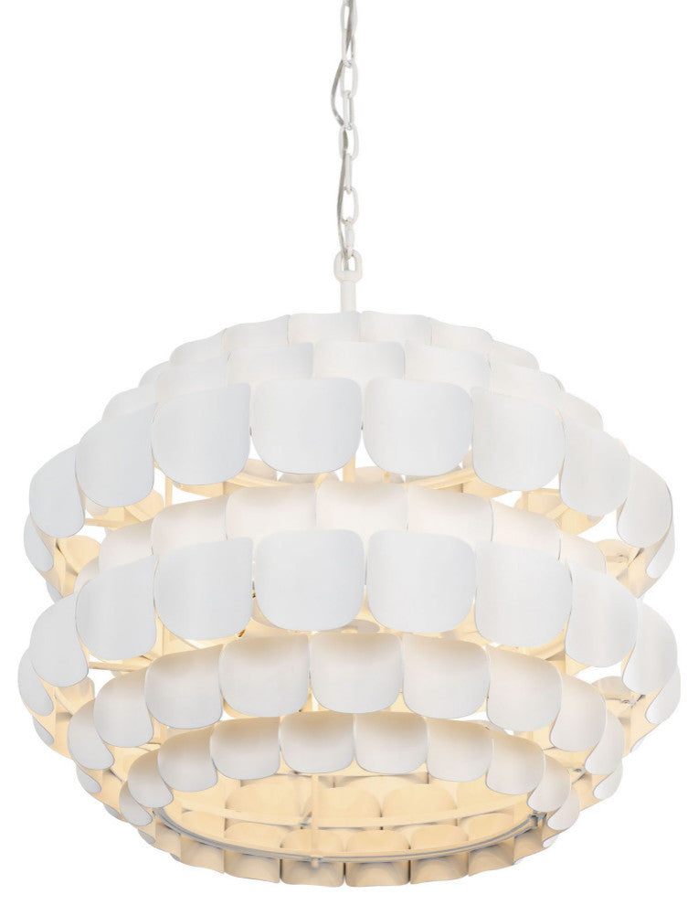 Swoon 6-Lt Pendant - Matte White