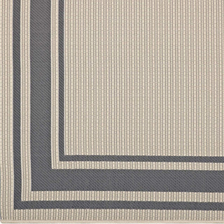Rim Solid Border Borderline 8'x10' Indoor and Outdoor Area Rug
