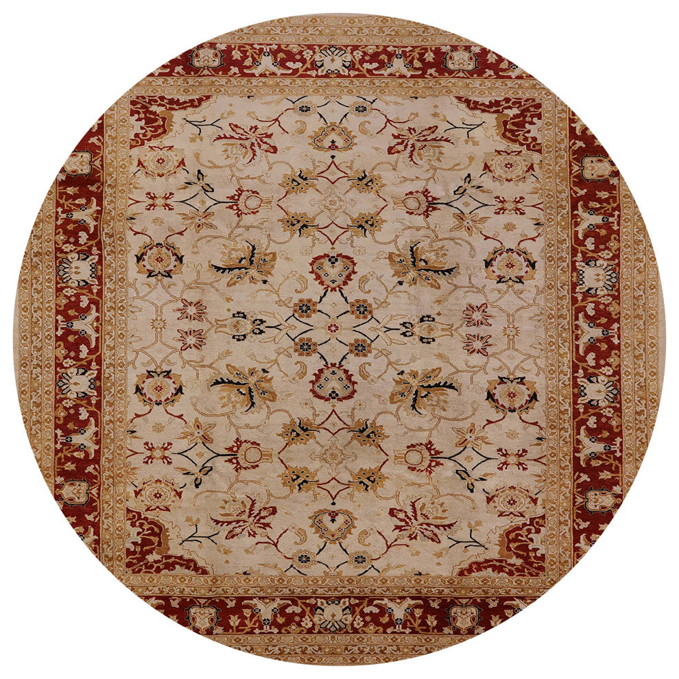 Ahgly Company Indoor Round Mid-Century Modern Area Rugs, 3' Round