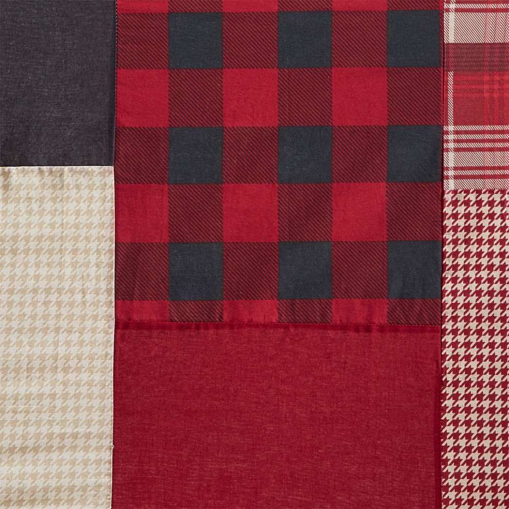 Woolrich Sunset 100% Cotton Shower Curtain, Red