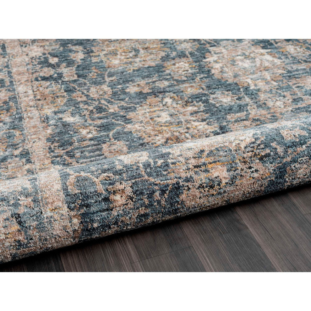Hampton Persian Area Rug, Blue, 5'x7'3"
