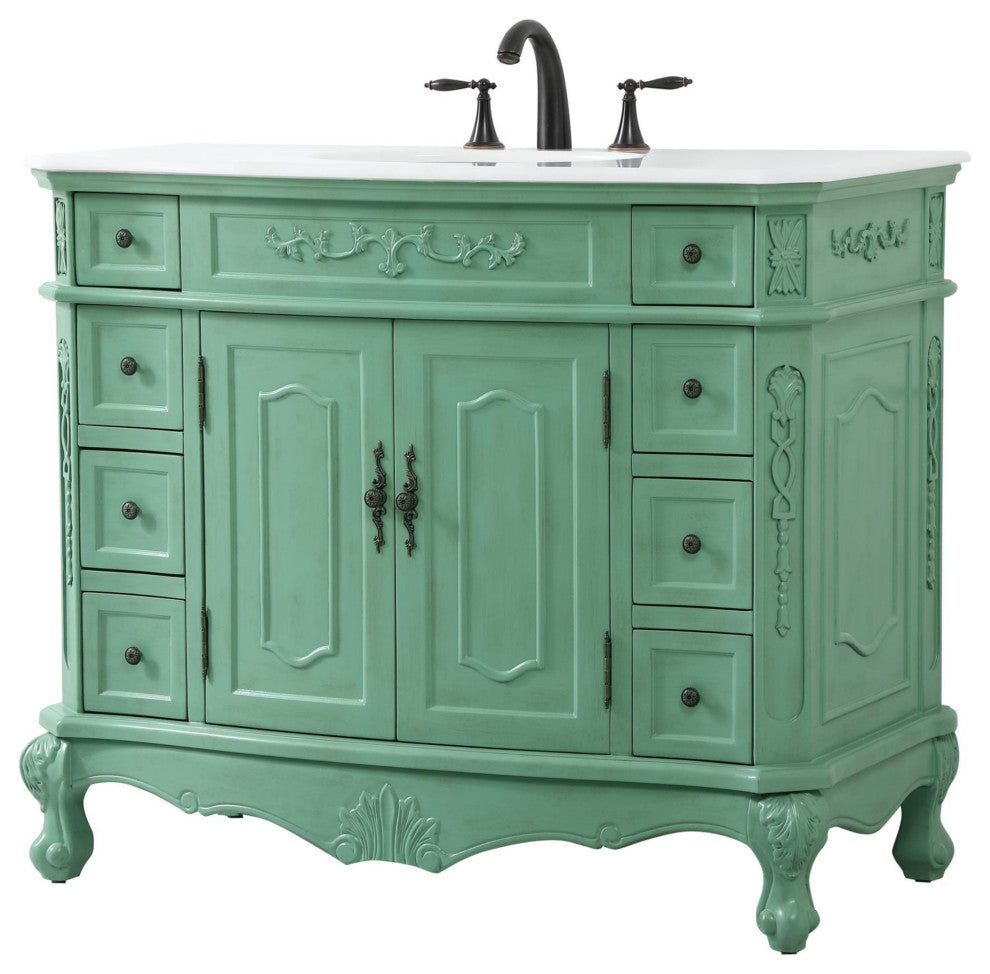 Elegant Lighting VF10142-VW Danville 42" - Vintage Mint