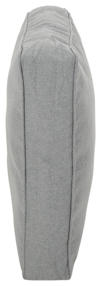 Luvan Coast Outdoor Square Water Resistant 18" Throw Pillows, Set of 2, Charcoal