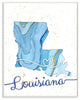 Stupell Industries Louisiana Agate Blue US State Design, 13 x 19