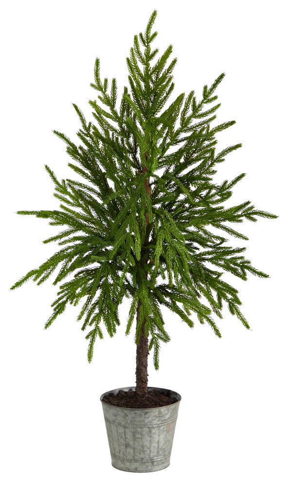 36" Christmas Artificial Tree, Decorative Planter
