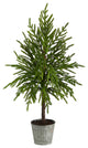 36" Christmas Artificial Tree, Decorative Planter
