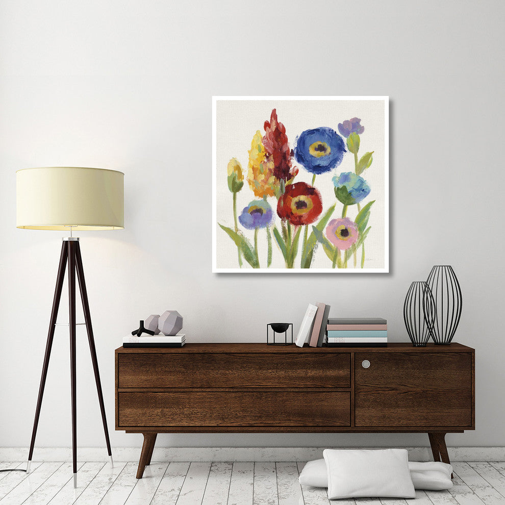 "Wild Garden I" Digital Paper Print by Silvia Vassileva, 42"x42"