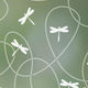 Dragonflies Privacy Window Film, Non-Adhesive, Standard 36"x48"