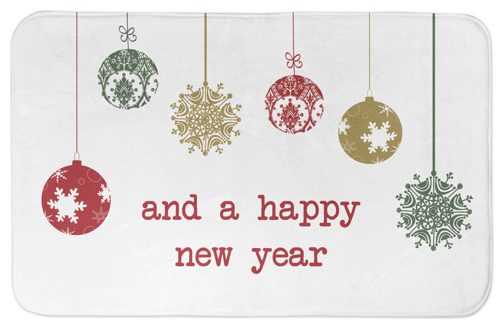 Happy New Year 34x21 Bath Mat